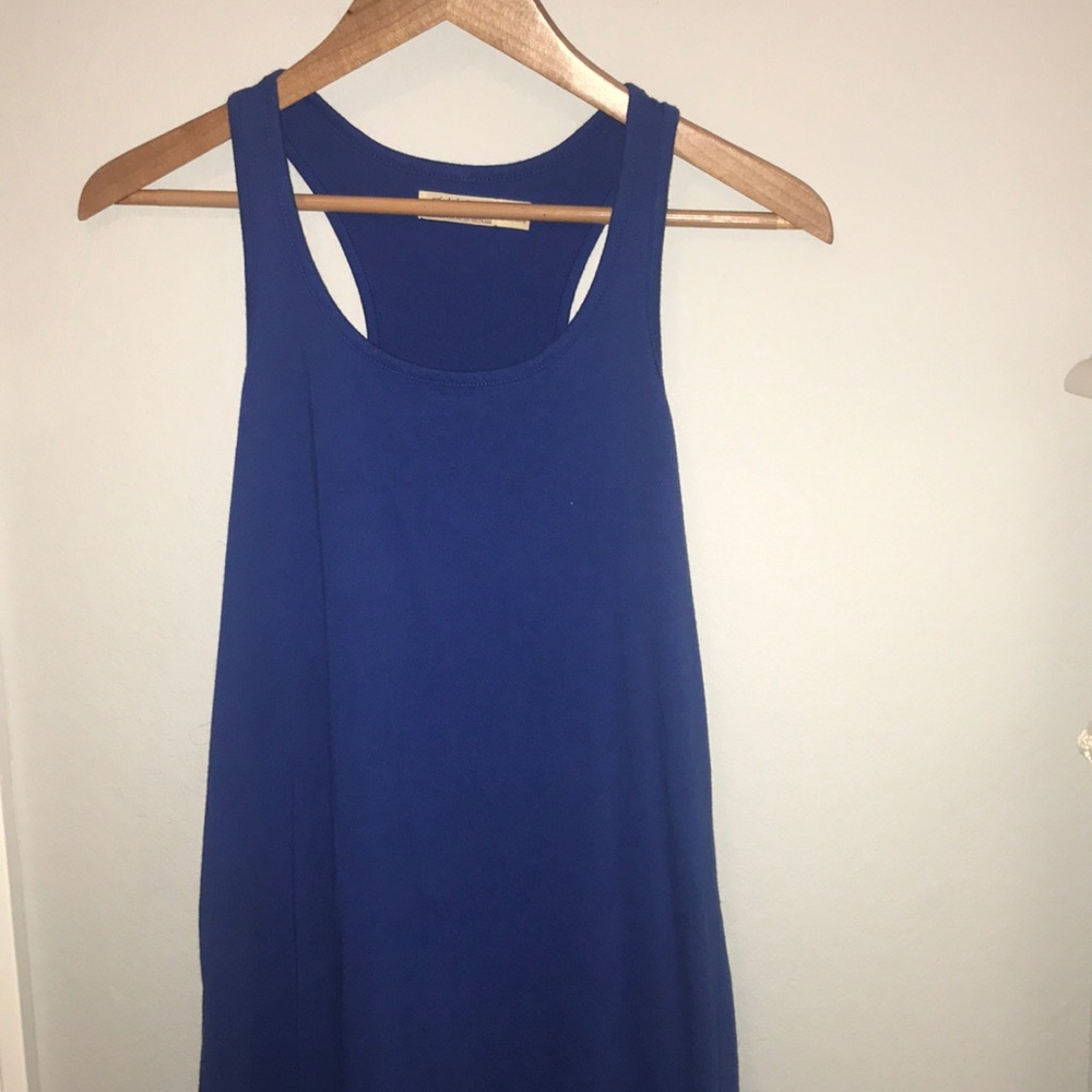 Blue cross back dress